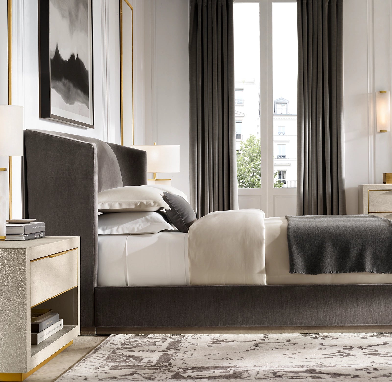 Hand carved Alabaster Grand Sconce