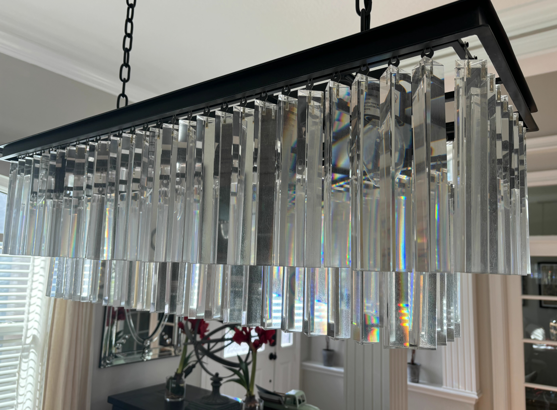 Odeon Rectangle Chandelier 49", 2-Tier