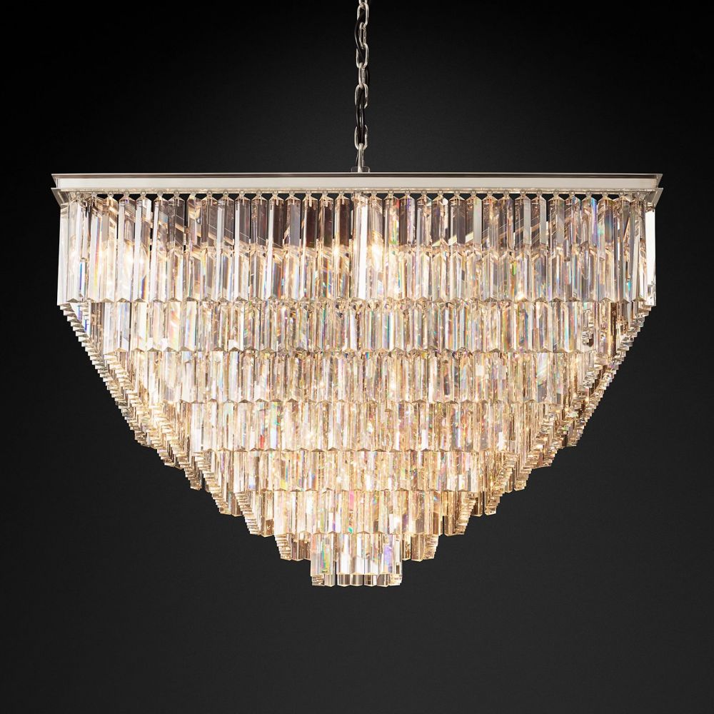 Odeon Square Chandelier 47" 7-Tier