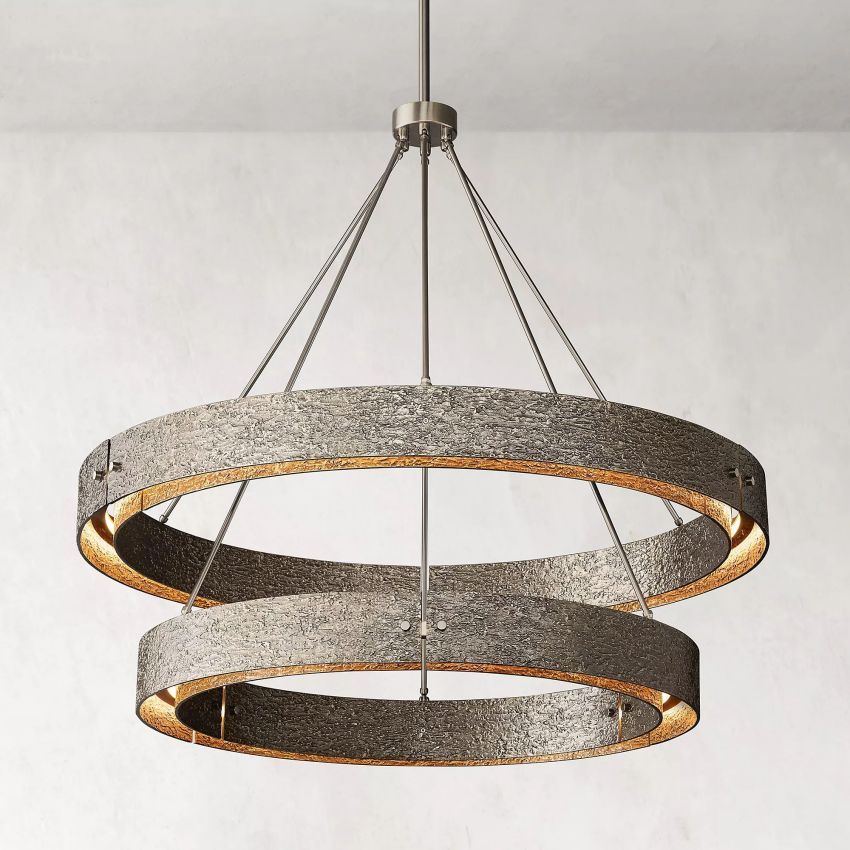 Vouvant Two-Tier Round Chandelier 60"