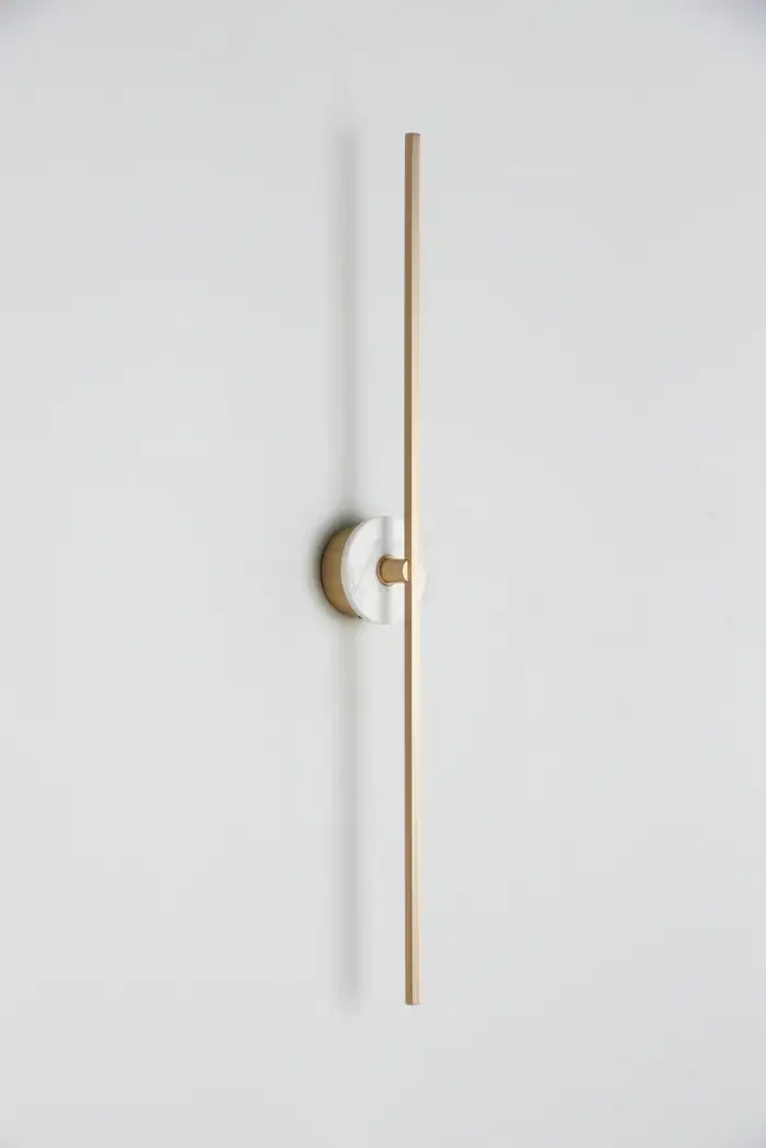 Long Wall Sconce With Alabaster