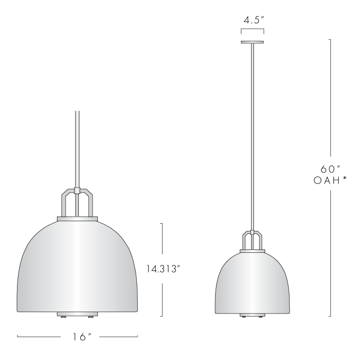  Bouillant Cloche Pendant