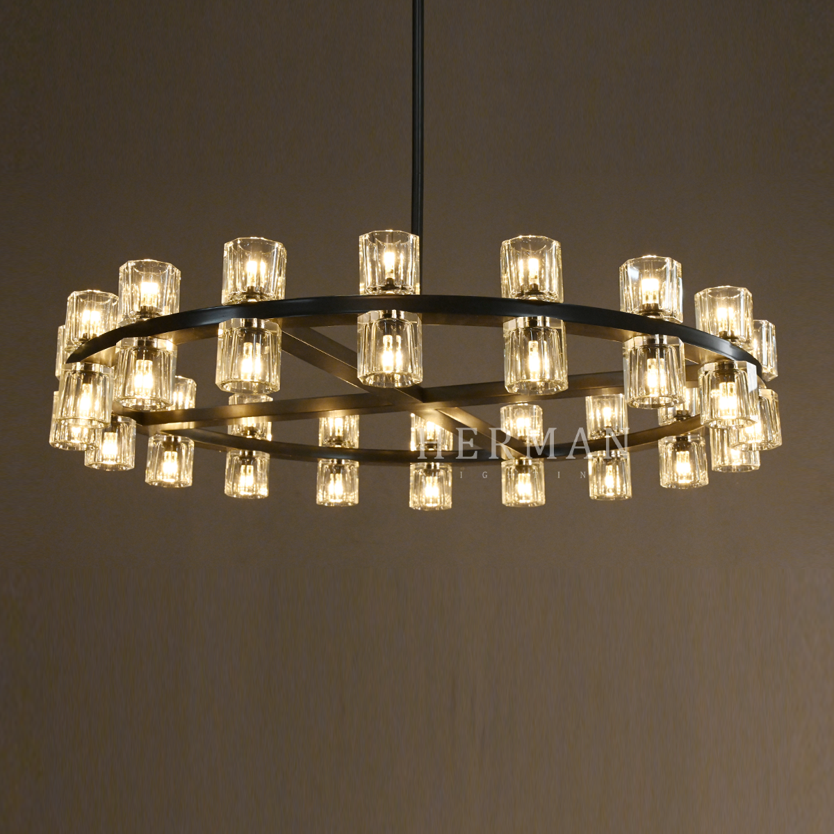 Arcachon led Round Chandelier 36"