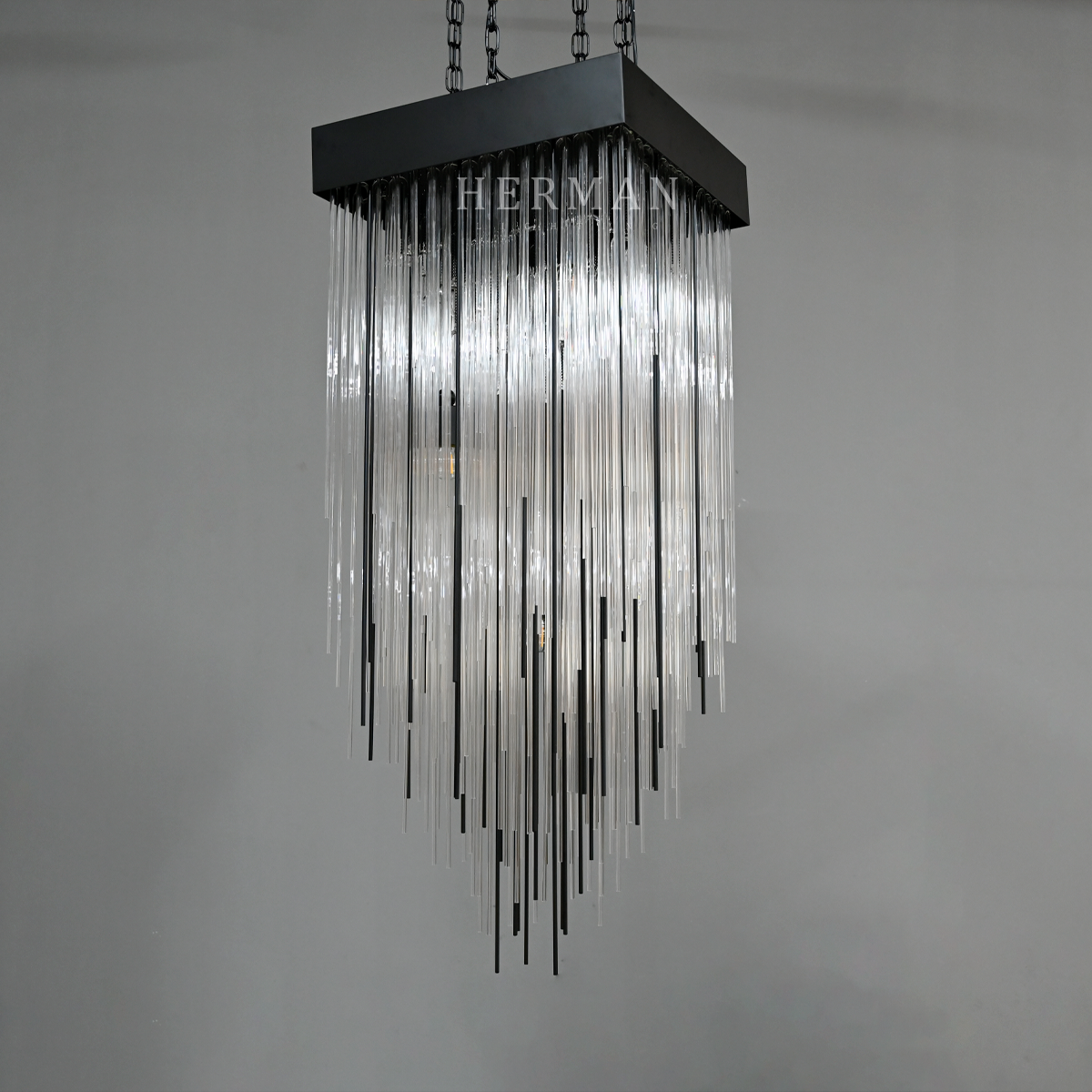 Cascad Square Chandelier 30"
