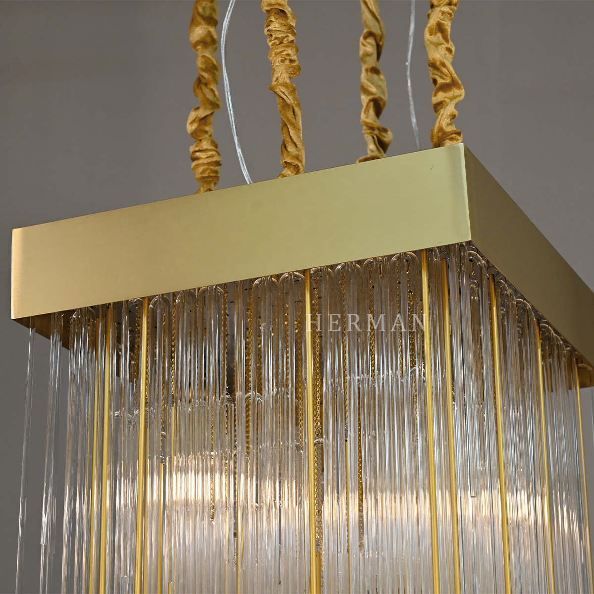 Cascad Square Chandelier 30"