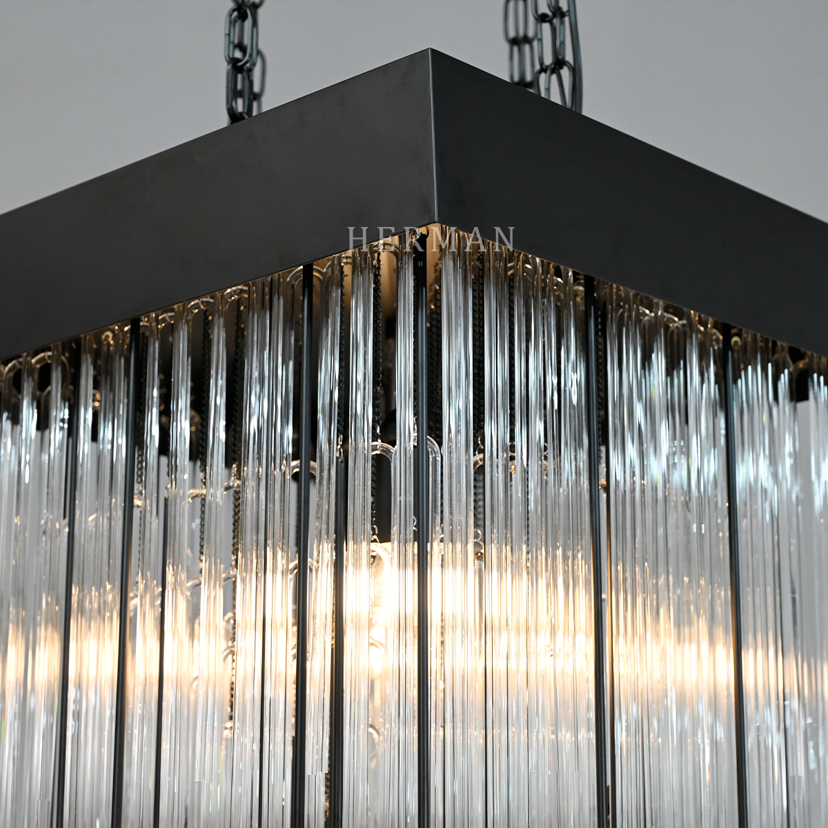Cascad Square Chandelier 30"
