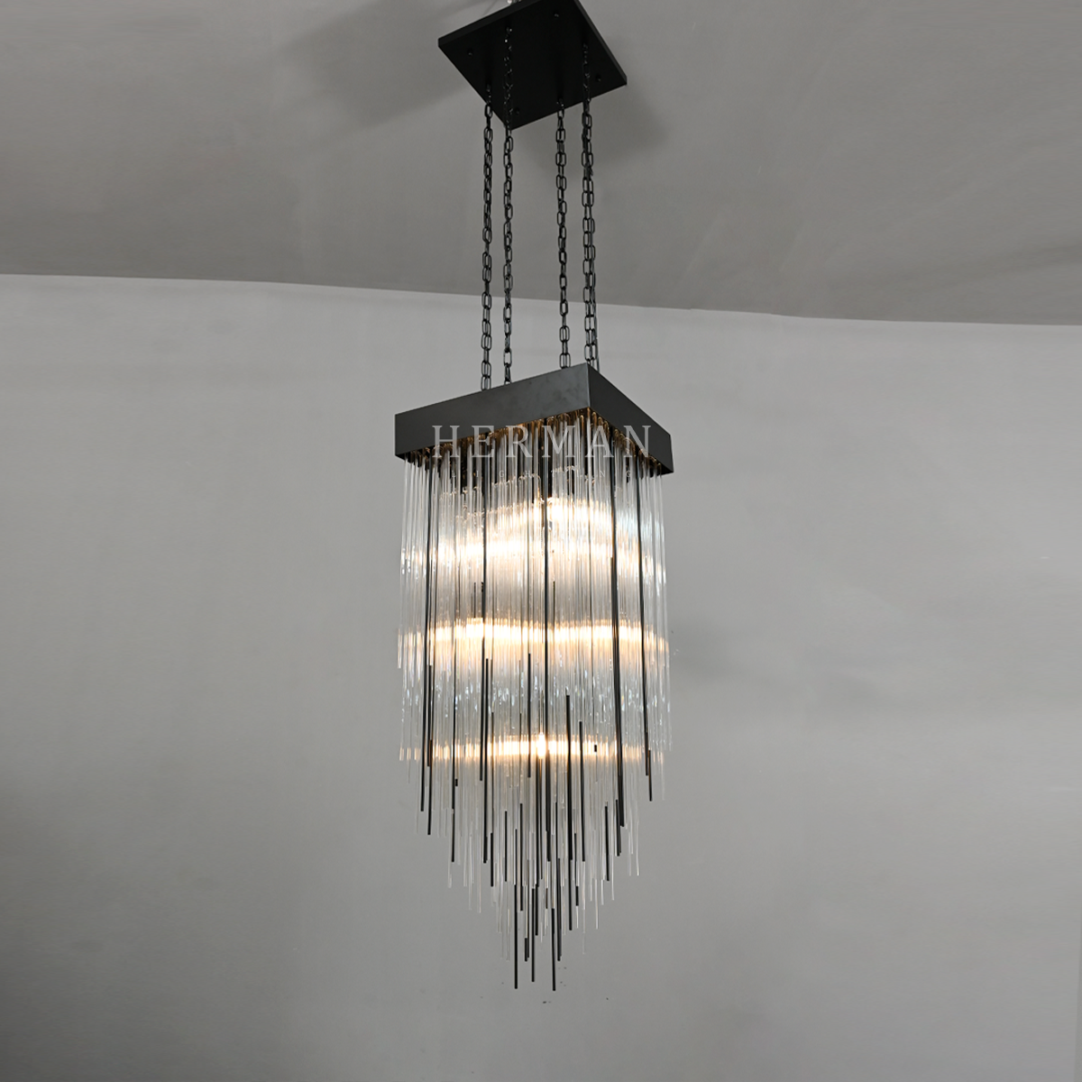 Cascad Square Chandelier 30"