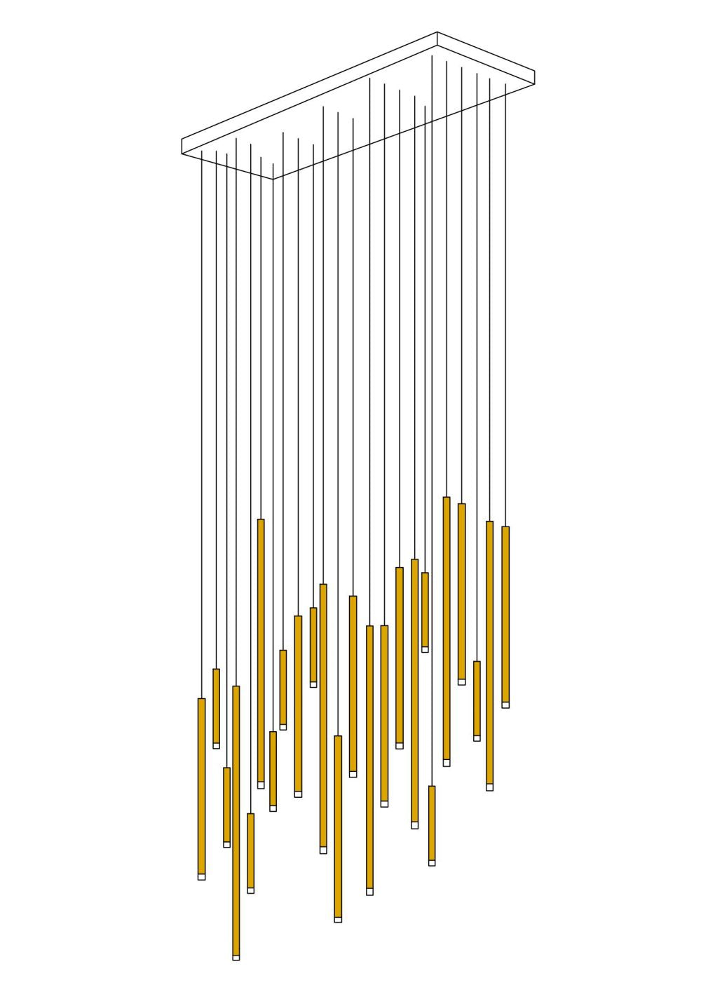 Cluster Tube Pendant Light