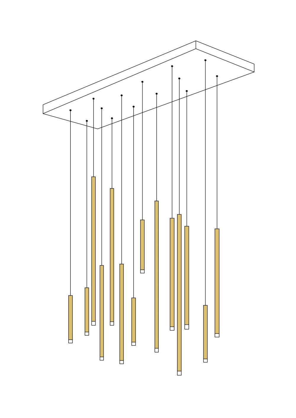 Cluster Tube Pendant Light