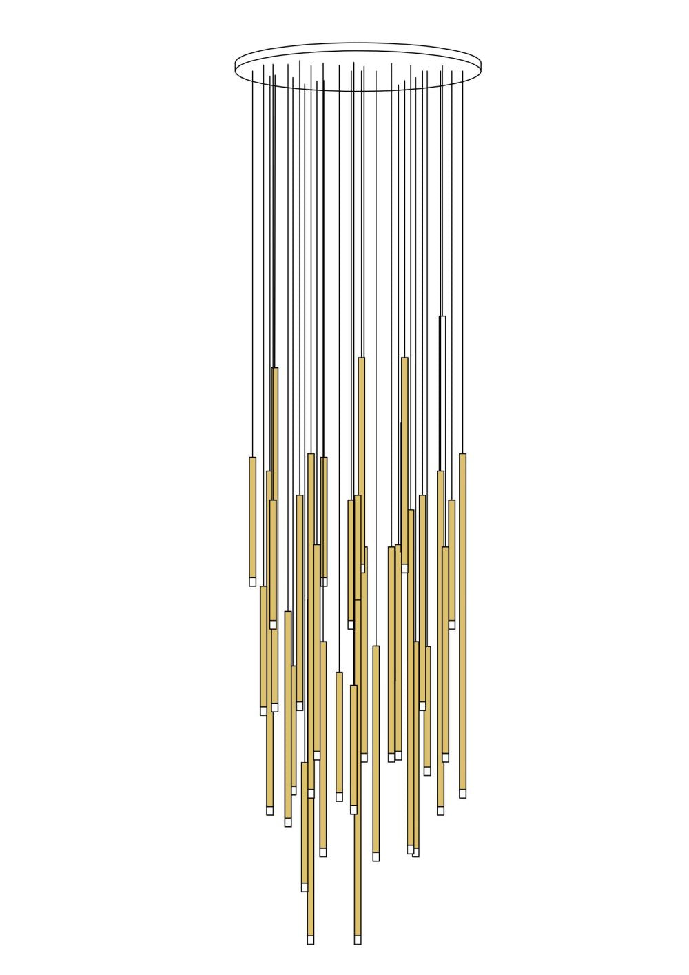 Cluster Tube Pendant Light