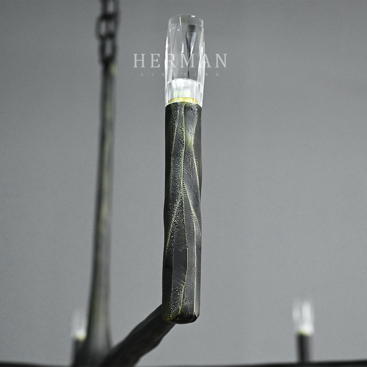 Thaddeus Forged Round Chandelier 60"