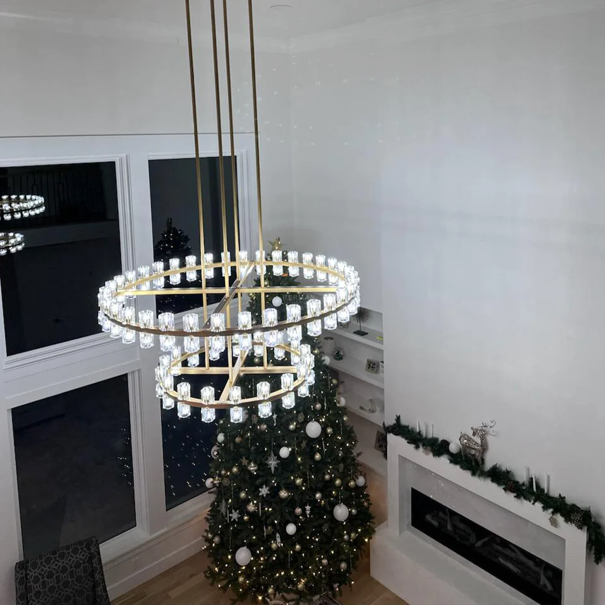 Arcachon led Tier Round Chandelier 60"