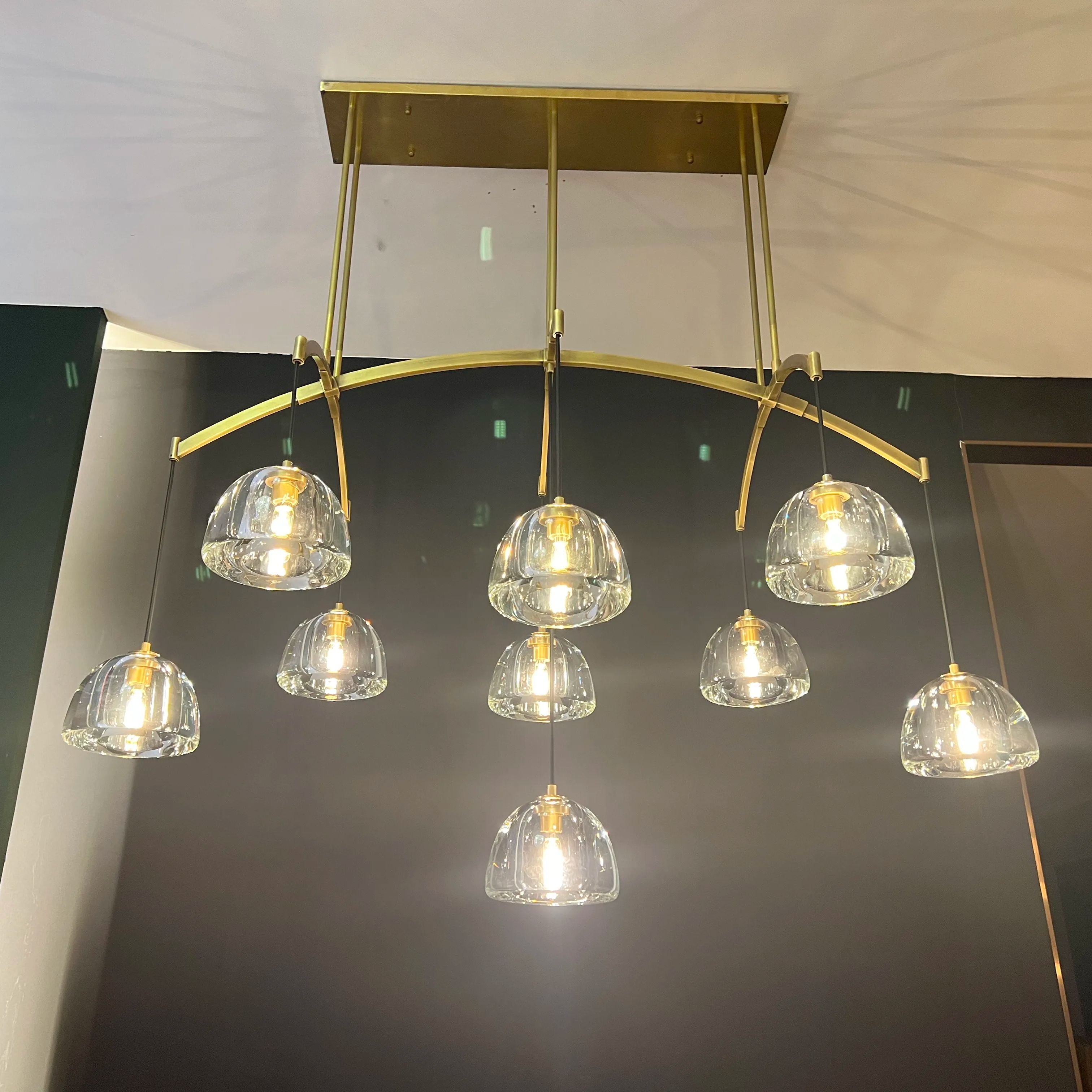 Hemisphere Linear Chandelier 54''