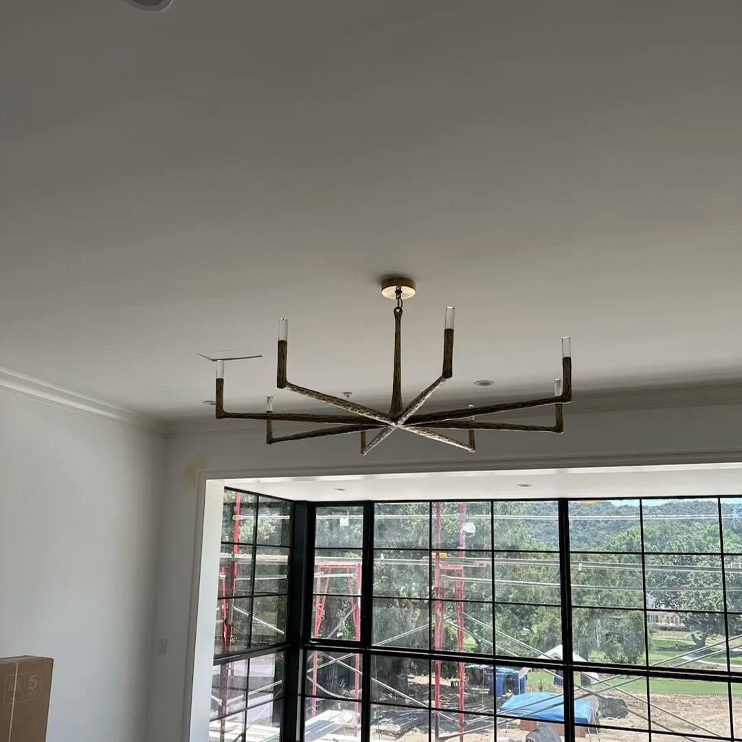 Thaddeus Forged Round Chandelier 72"