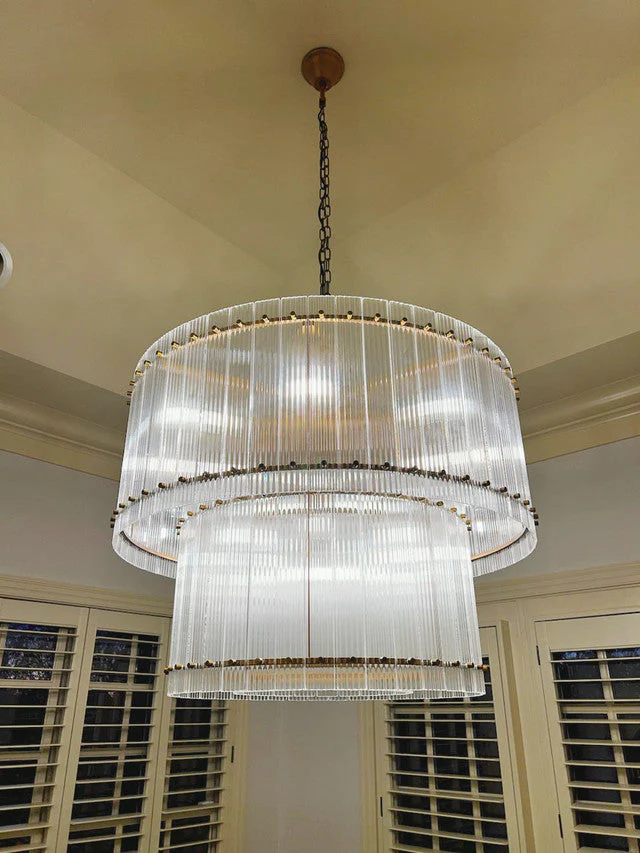 San Marco 2-Tier Round Chandelier 37"