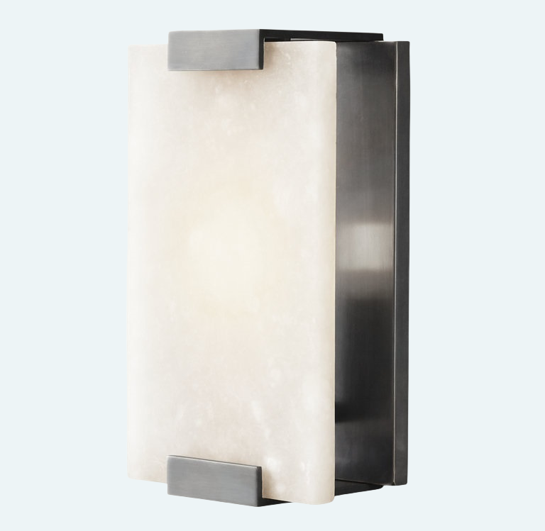 Hand Carved Alabaster Sconce