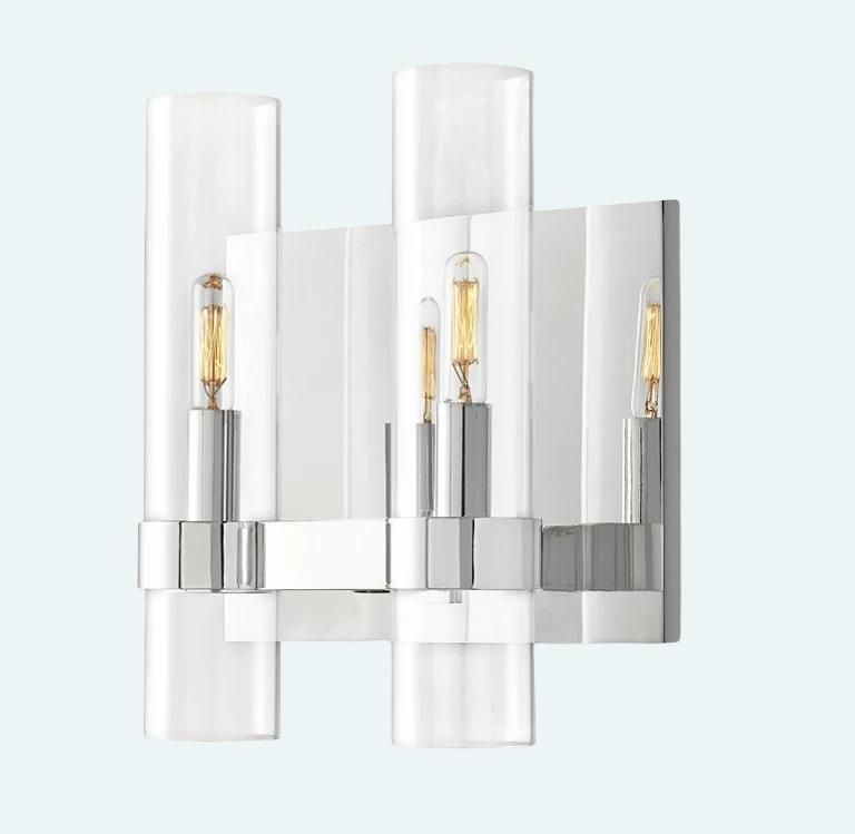 Ravelle Double Wall Sconce For Art Blown Glass