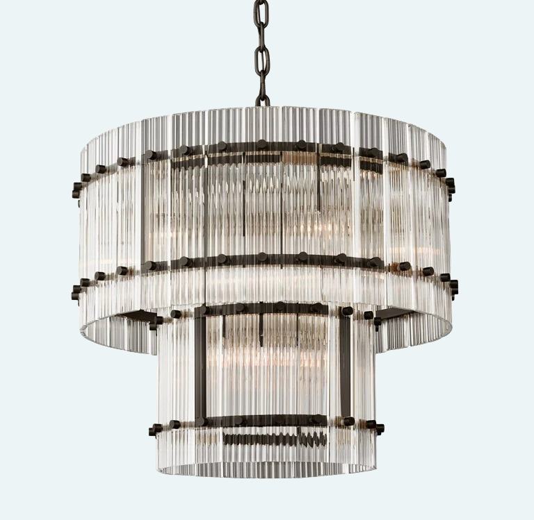 San Marco 2-Tier Round Chandelier 22"