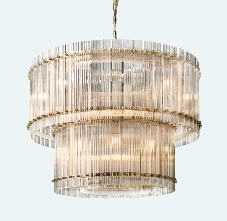 San Marco 2-Tier Round Chandelier 37"
