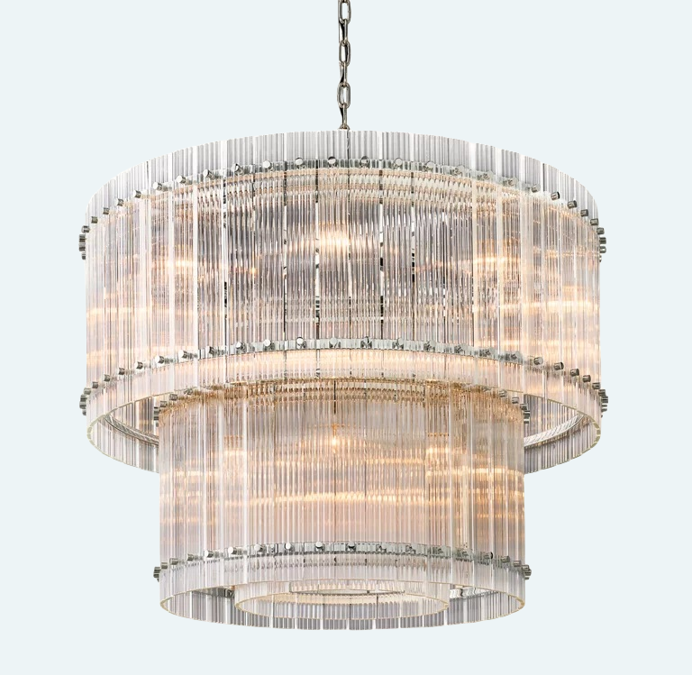 San Marco 2-Tier Round Chandelier 37"