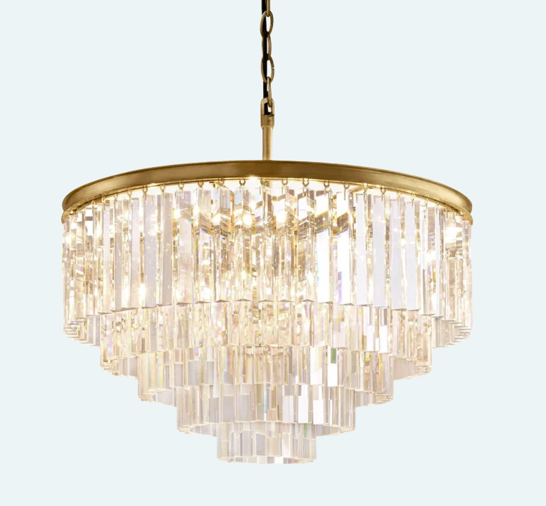 Odeon Round Chandelier 32", 5-Tier