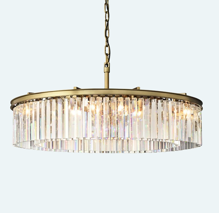 Odeon Round Chandelier 43"