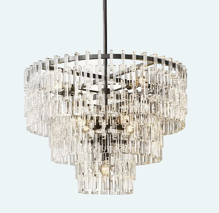 Marignan 3-Tier Round Chandelier 36"