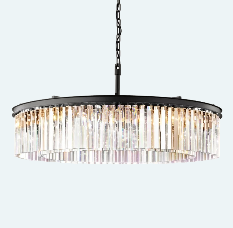 Odeon Round Chandelier 43"