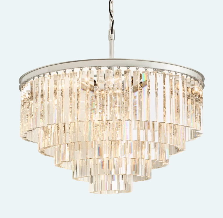 Odeon Round Chandelier 32", 5-Tier