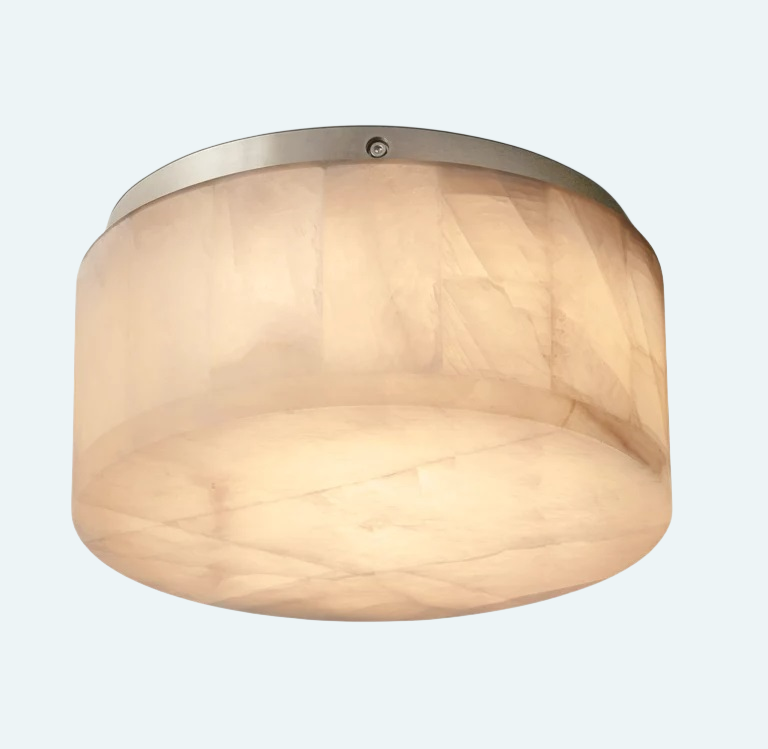 Alabaster Rival Round Flushmount 6"