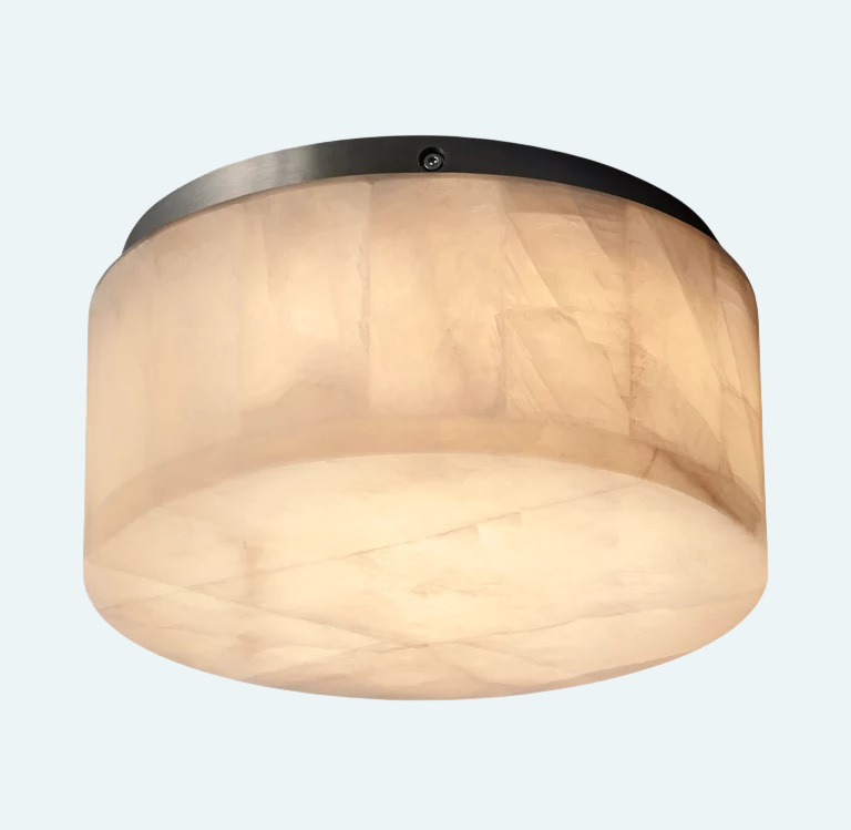 Alabaster Rival Round Flushmount 6"