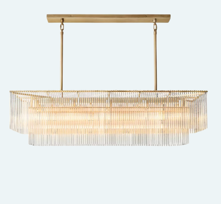 Amadeo Rectangular Chandelier 54‘’