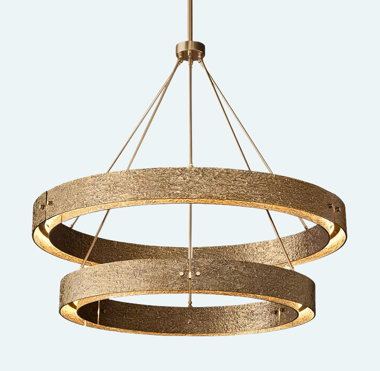 Vouvant Two-Tier Round Chandelier 60"