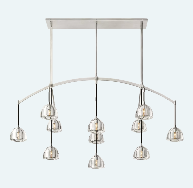 Hemisphere Linear Chandelier 72''