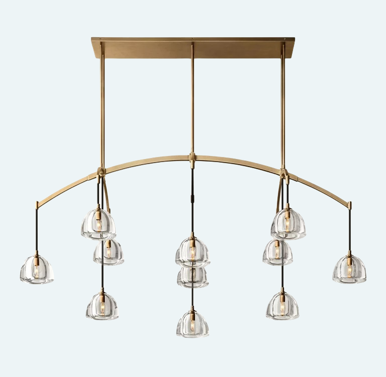 Hemisphere Linear Chandelier 72''