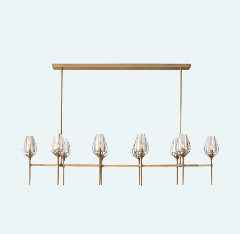 Tulip Linear Chandelier 65"