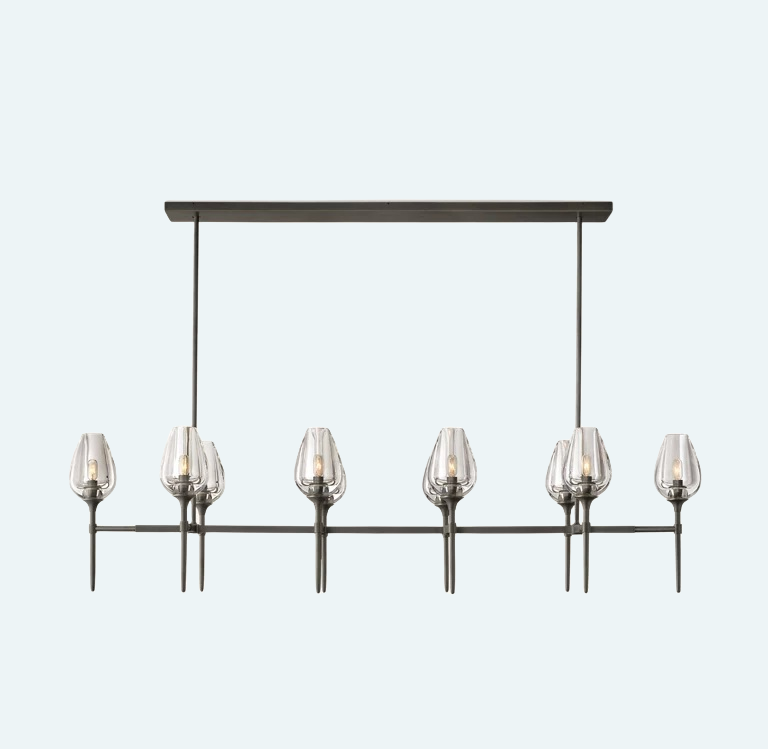Tulip Linear Chandelier 65"