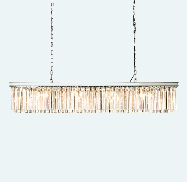 Odeon Rectangle Chandelier 60"