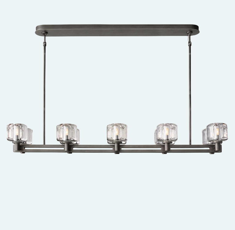 Demaret Double Linear Chandelier 54''