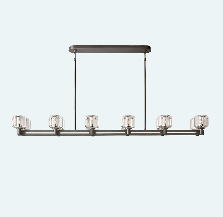 Demaret Double Linear Chandelier 72''