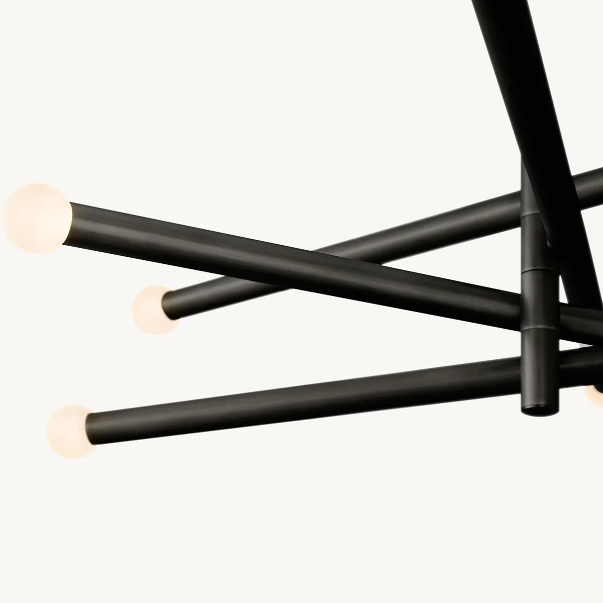 Roussea 8-Light Mobile Etched Rod Chandelier