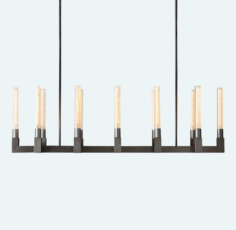 Cannel Linear Chandelier 55"