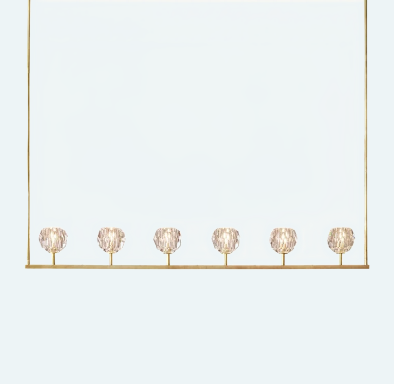 Boule Cristal Linear Chandelier 60"