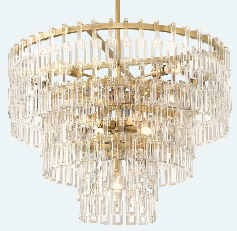 Marignan 3-Tier Round Chandelier 36"