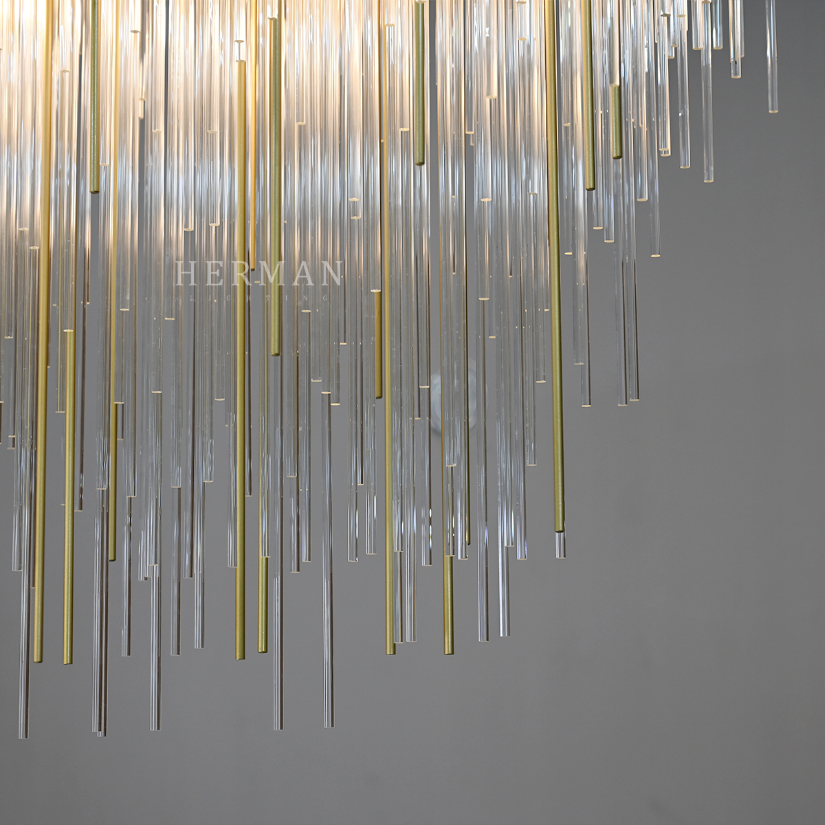 Cascad Rectangular Chandelier 54"