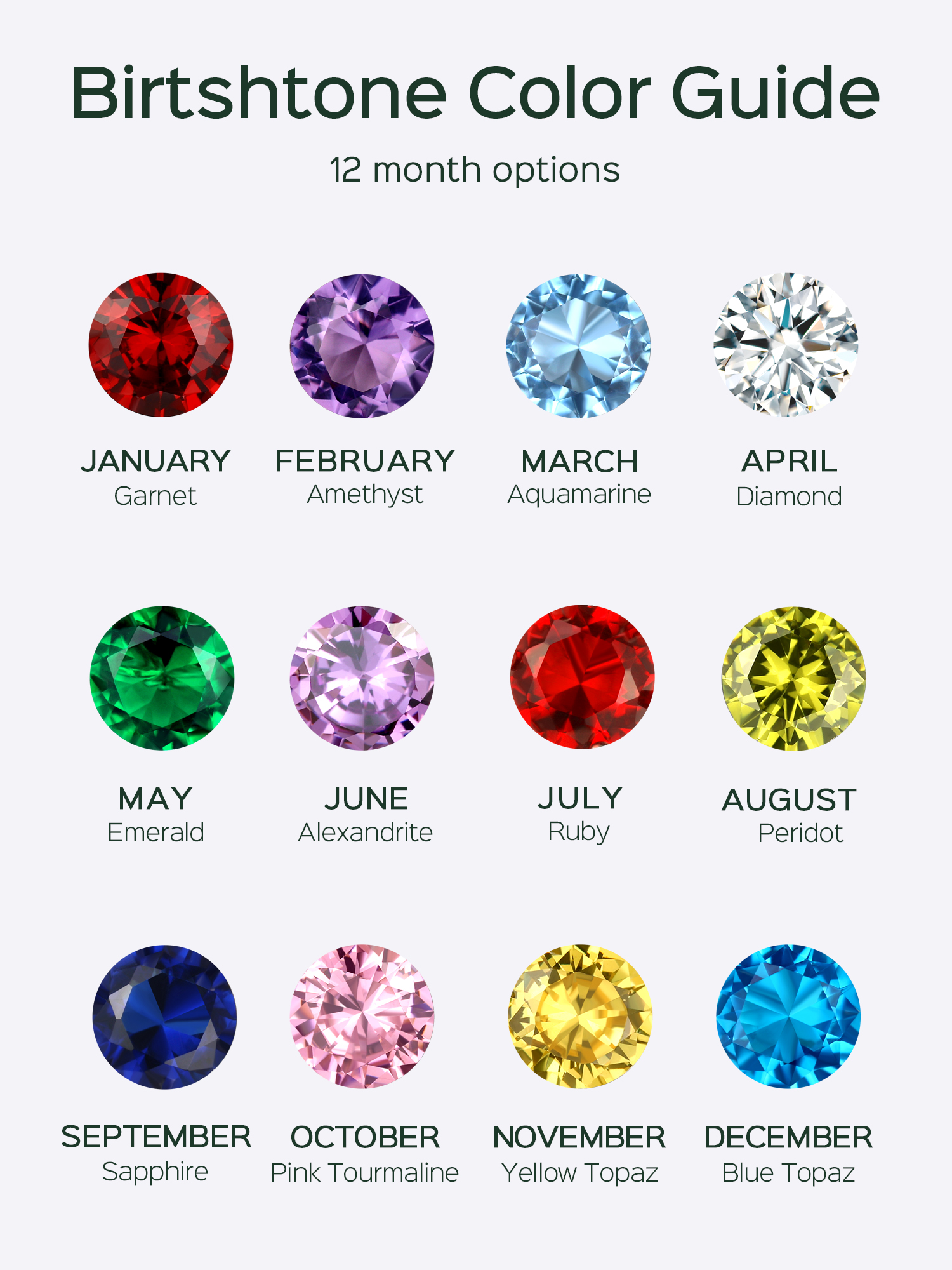 ChicSilver Drop Dangle Earrings for Women Ladies Heart Infinity Shape Birthstone 925 Sterling Silver Birthday Christmas Mother's Day Gifts for Her