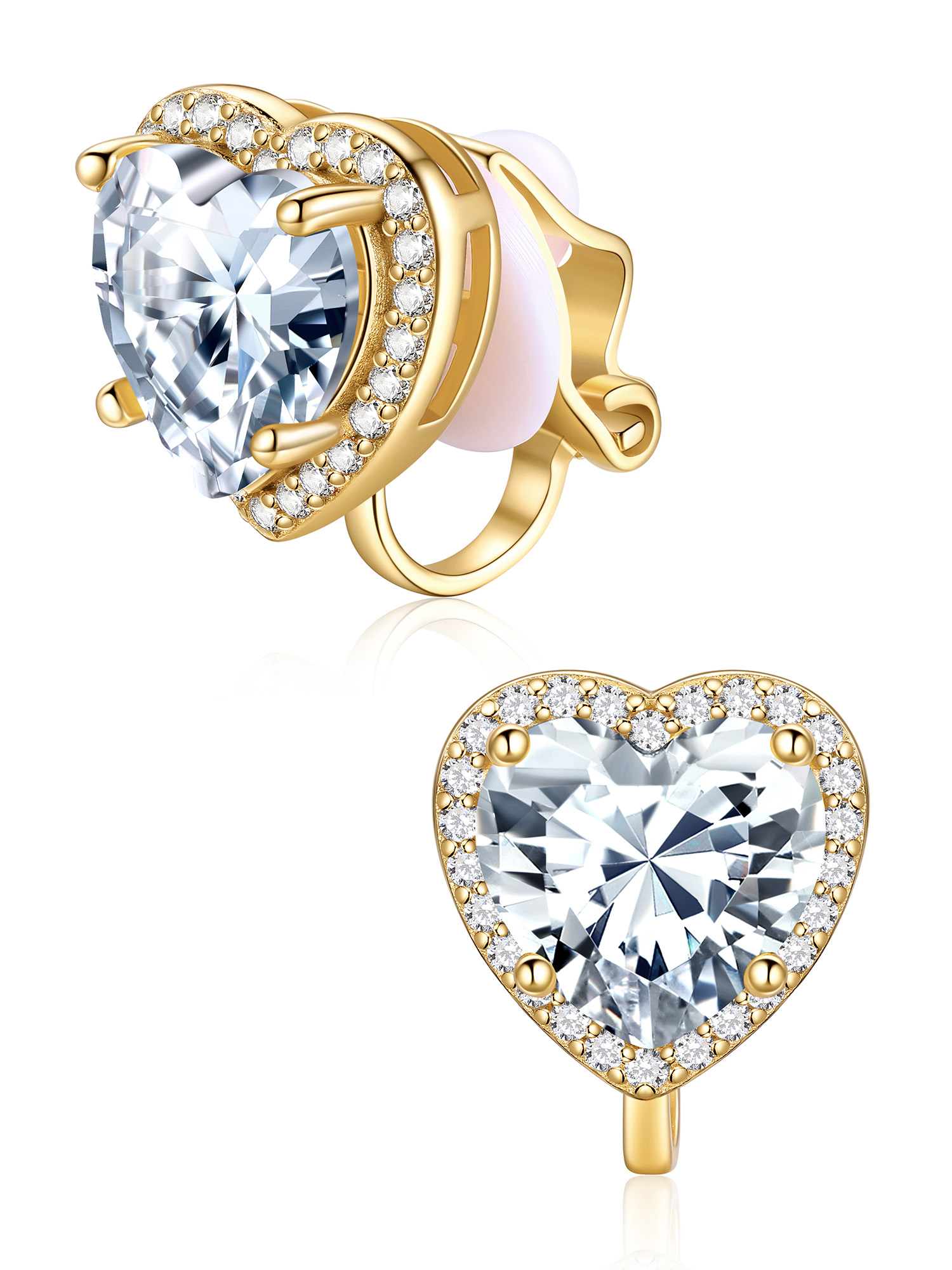 ChicSilver Clip On Earrings Women Hypoallergenic 925 Sterling Silver Birthstone Earrings for Women's Clip-on Earrings