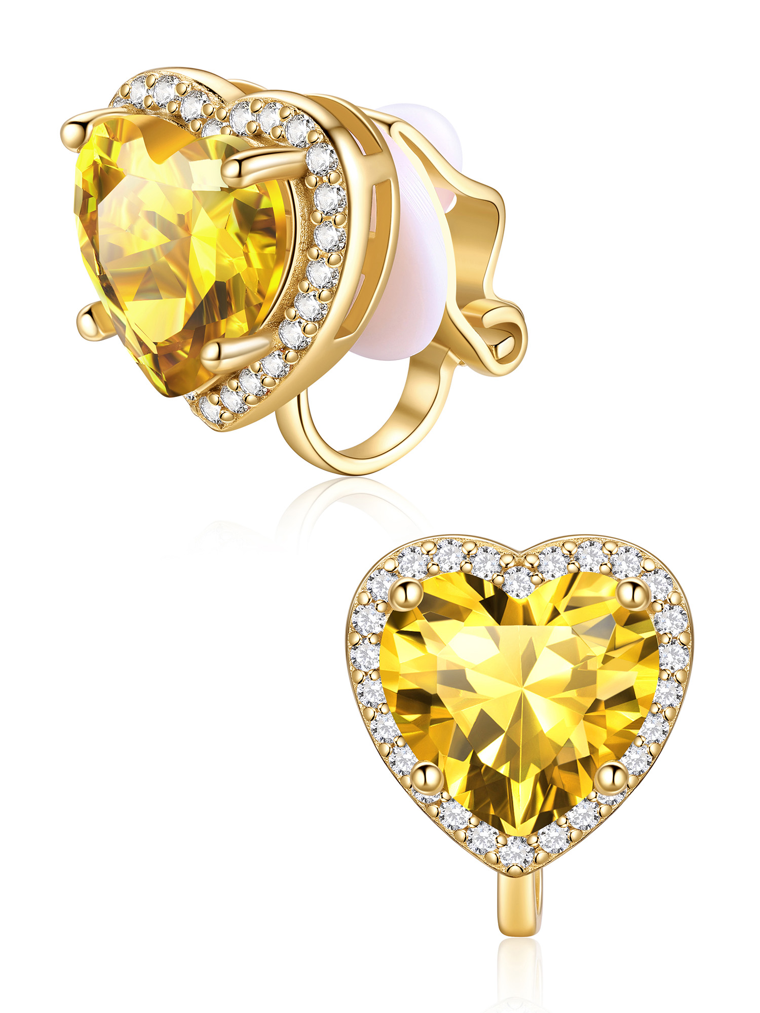 ChicSilver Clip On Earrings Women Hypoallergenic 925 Sterling Silver Birthstone Earrings for Women's Clip-on Earrings