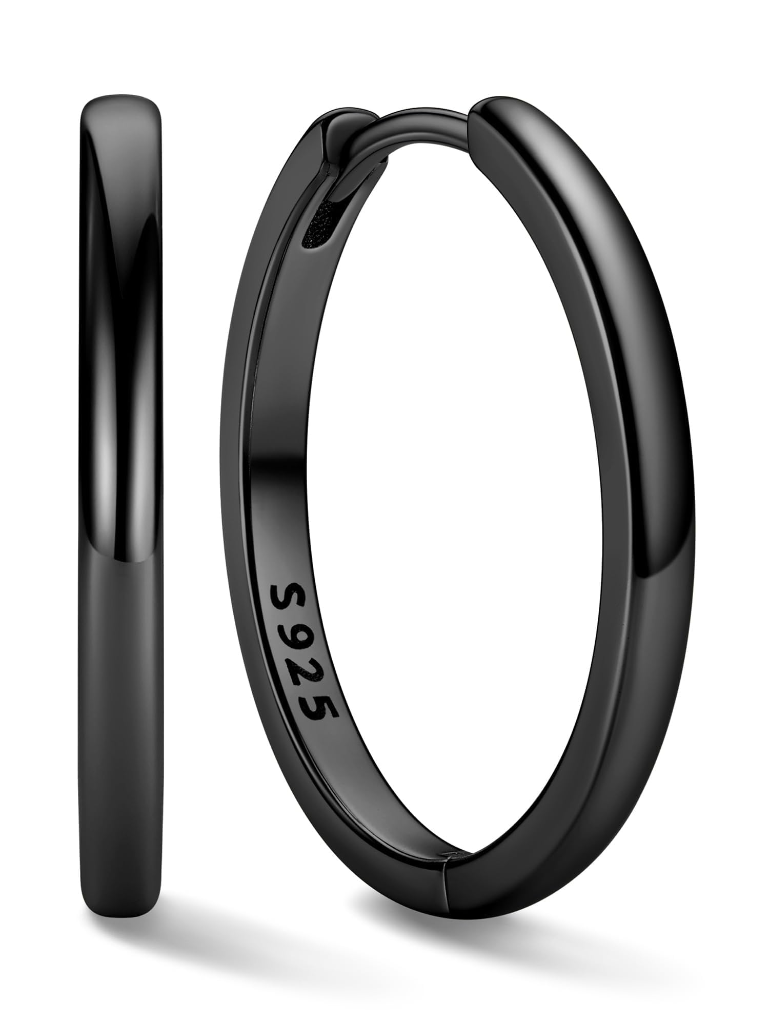 ChicSilver Hypoallergenic 925 Sterling Silver Huggie Earrings for Women Sterling Silver Hoop Earrings for Women Small Hoops