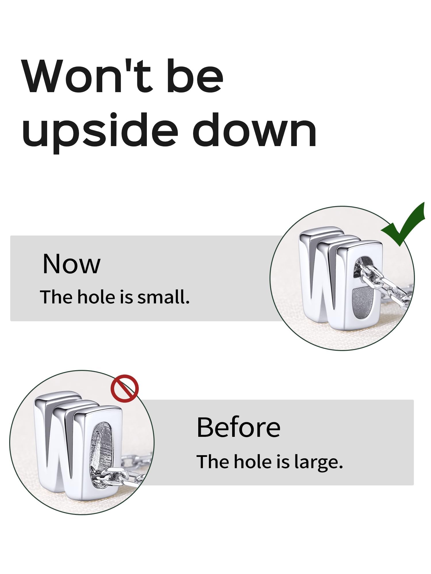 ChicSilver Letter A-Z Necklace 925 Sterling Silver Small Dainty Initial Pendant Necklace Personalized Name Necklace Tiny Alphabet Charm Necklace for Girls